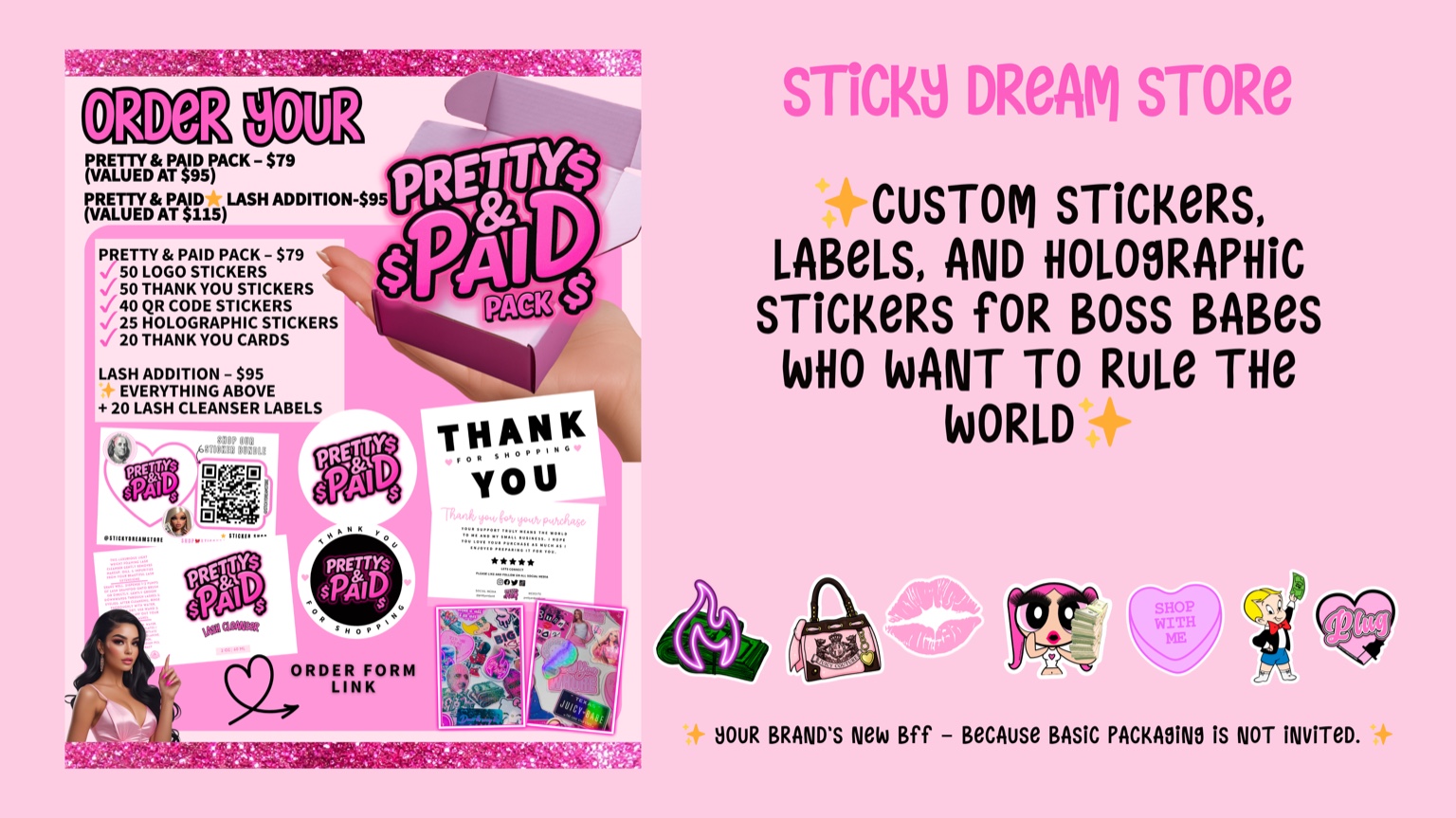 Sticky Dream Store Header